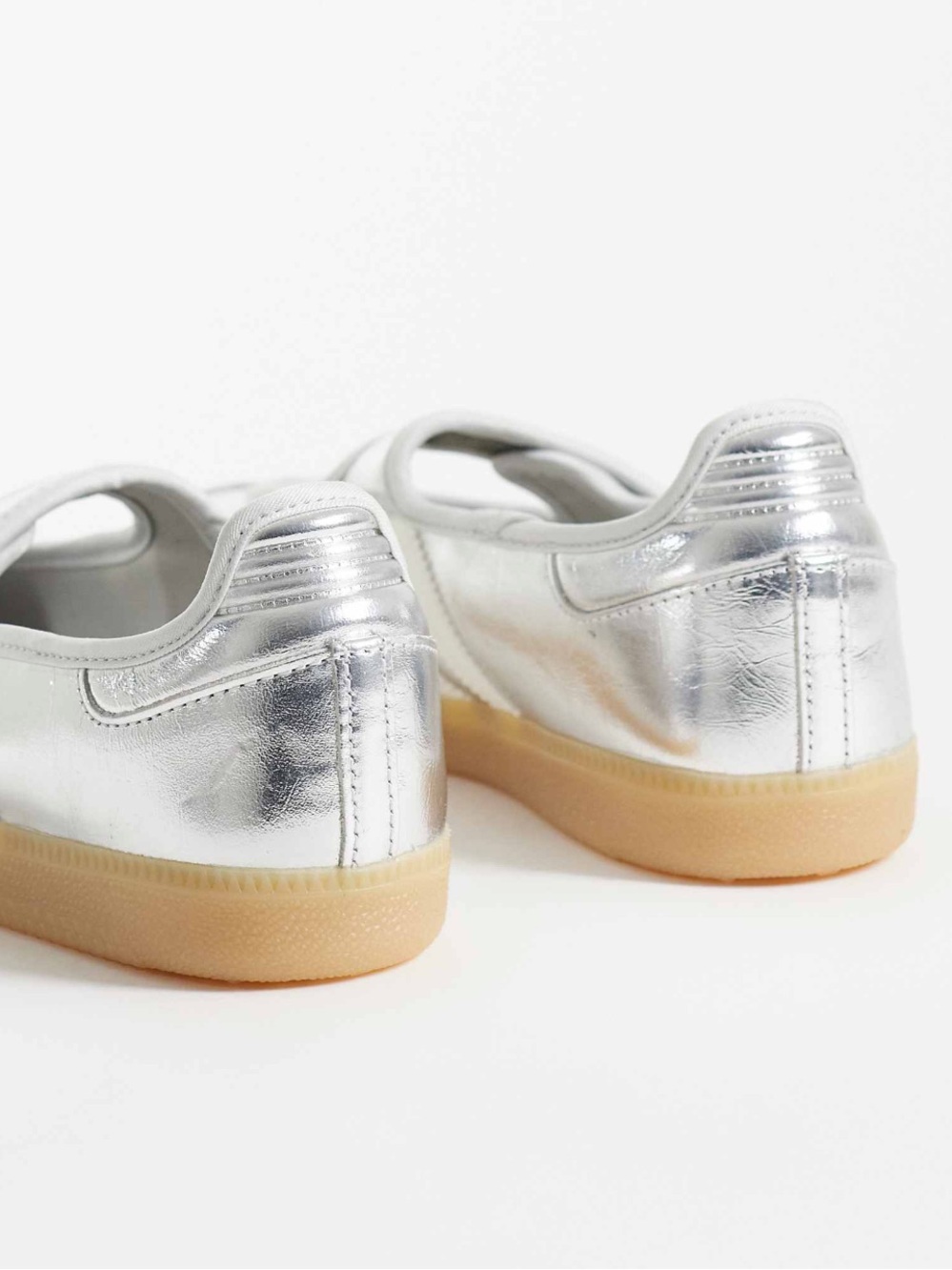 📐 ADIDAS SAMBA JANE METALLIC SILVER 📐 - Picture 3 of 3